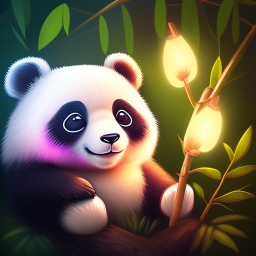 Fundo Uma Imagem De Urso Panda Sentado Em Bambu Fundo, Panda