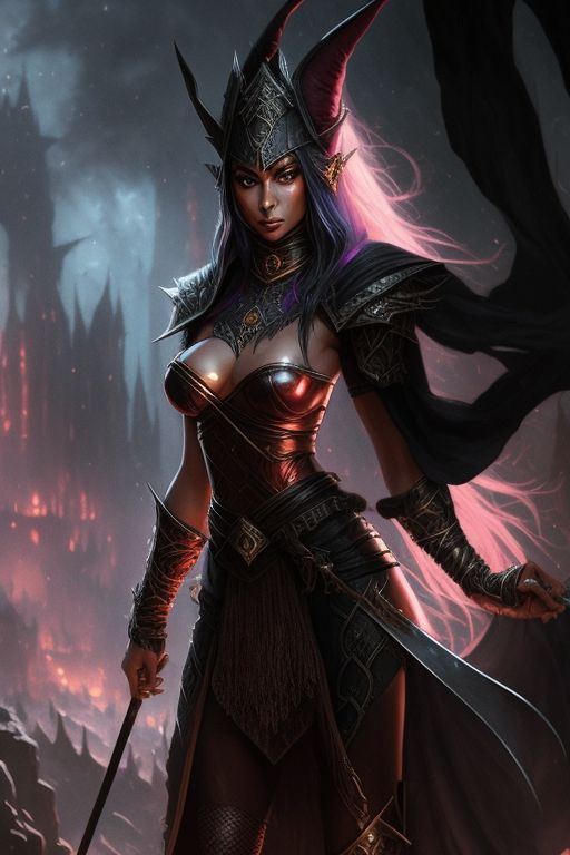 mushy-goat754: Female Drow dark elf Witch from a High-Fantasy series. Elven  medieval fantastical desert Witch Magic Sorcereress Drow Black-Skin Pitch  Black