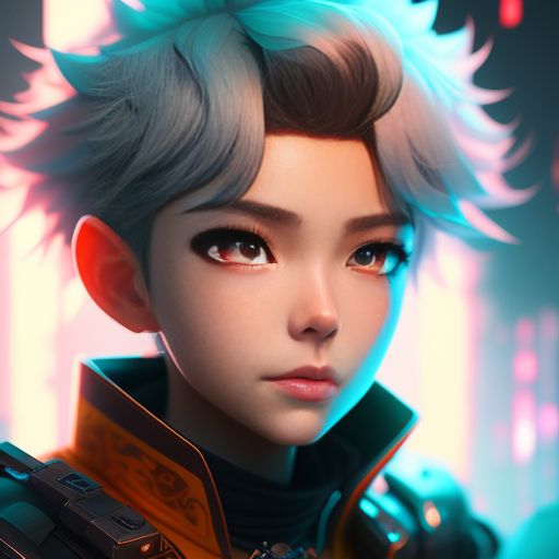 ArtStation - Anime Boy hairstyle