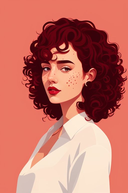 curly hair drawing tumblr