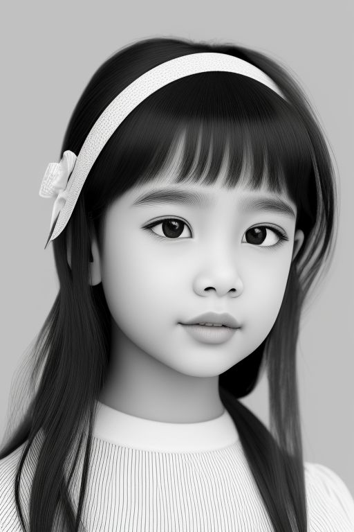 young maya in the with clothes, vapoware  photorealistic -ar 4:5 --niji 5 --style expressive  -s 250 -v 5, Line art, Coloring pages, Award winning, Perfect face, White background, Flat lighting, Vector, White and black color, wide shot, Sharp edges