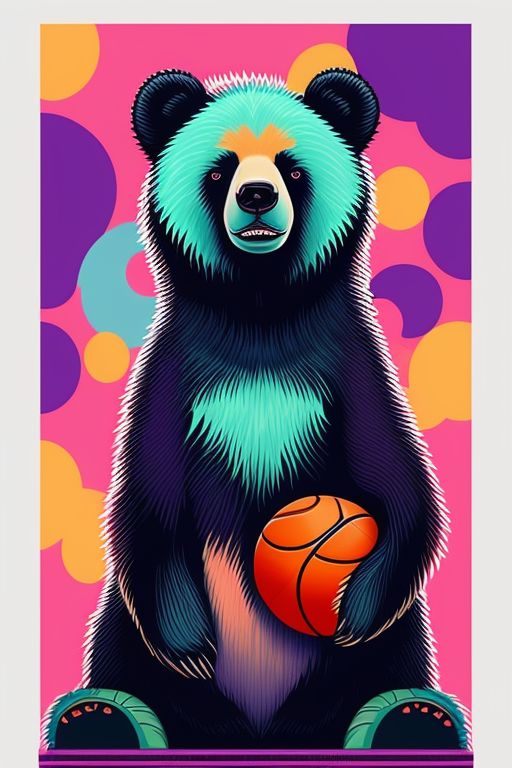 bear playing basketball clip art

, Colorful, Atmospheric, Whimsical, Pastel colors, Isolated, clip art-style, by artist tara mcpherson, trending on etsy and redbubble.