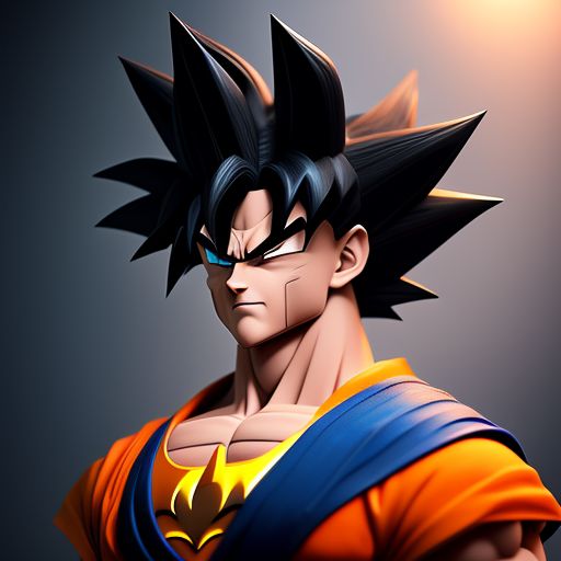 Dex-starr_c: Goku super Saiyan batman