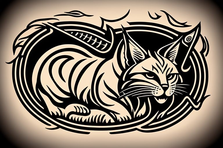 Easy Tribal Animal Tattoo