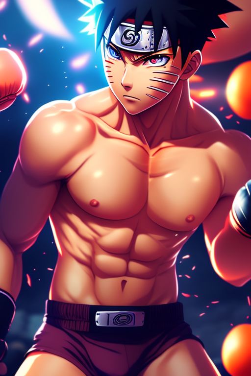 sad-marten694: Naruto Naruto boxing in underwear