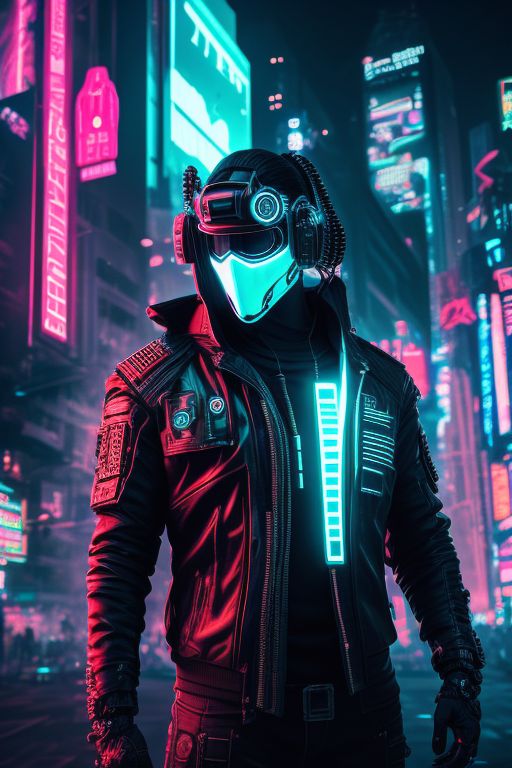 HD wallpaper: men, jacket, backpacks, futuristic, futuristic city, cyberpunk