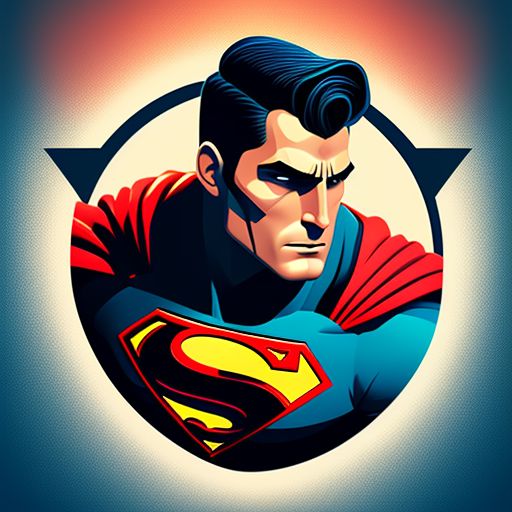 late-sheep826: VECTOR illustration,flat illustration, logo superman ...