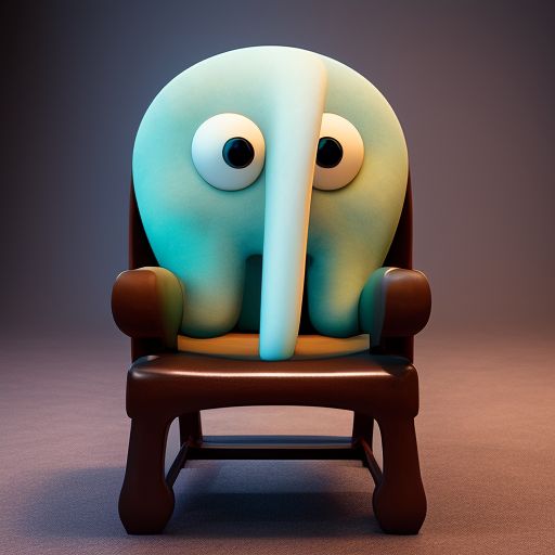 Squidward on a chair