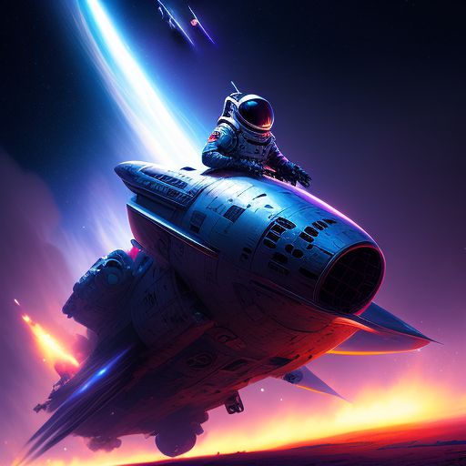Riding A Rocket Wallpaper