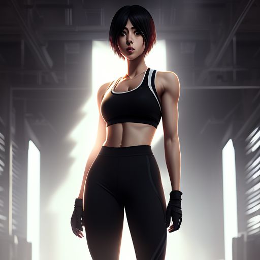 truthful-bee683: Mikasa Ackerman, gym, sports bra