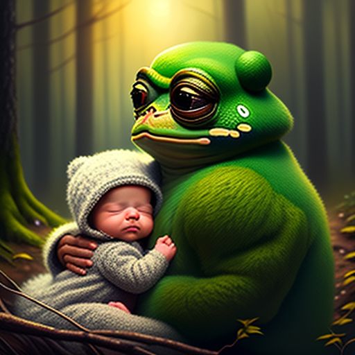 human baby frog