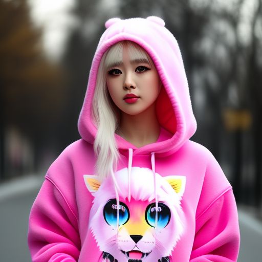 Pink animal online hoodie