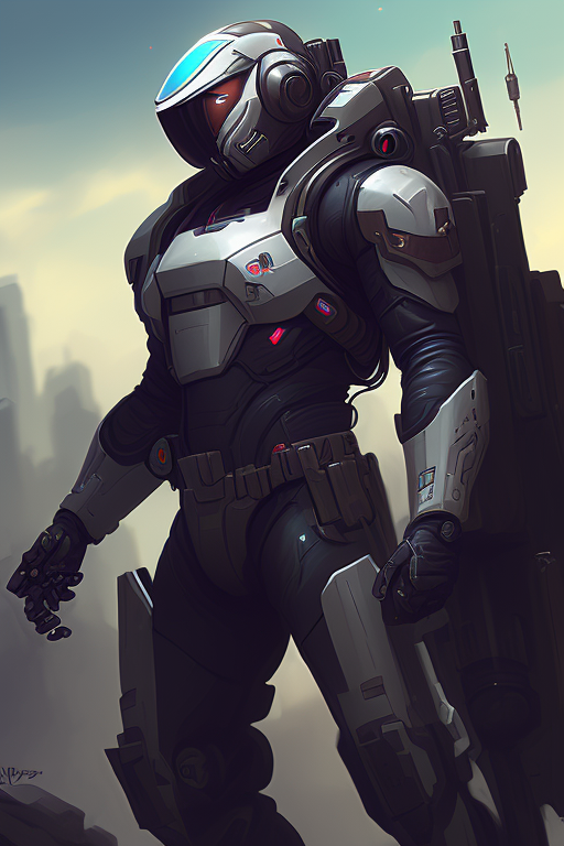 warped-zebra443: Mech Pilot - This 3D NFT character is a sniper pilot ...