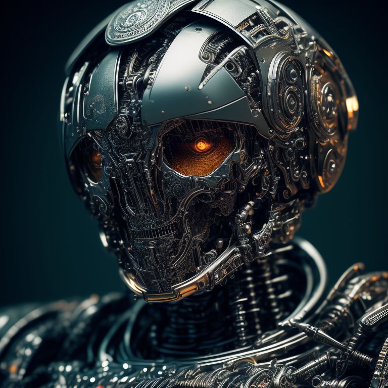 Terminator Robot Face