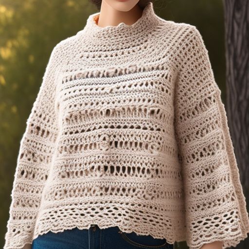 worst-goat410: sweater crochet century XIX romantic style light colors