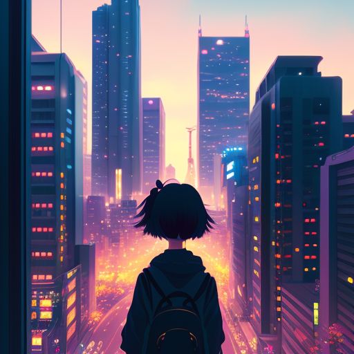 wide-turtle307: A girl, makoto shinkai style, anime, Japan animation ...