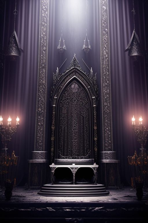 dark castle throne room