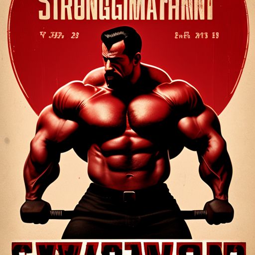 strong man competition cartoon