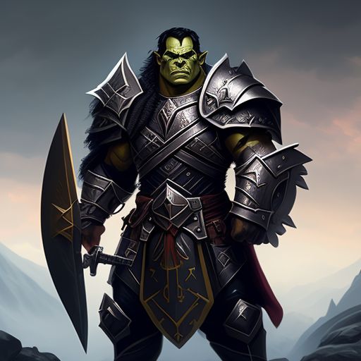 half orc paladin