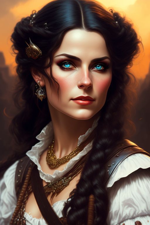 impish-viper638: beautiful pirate woman, beautiful eyes