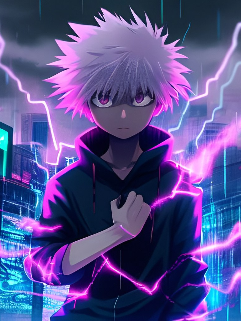 dirty-falcon794: /imagine Prompt: a wallpaper of killua from