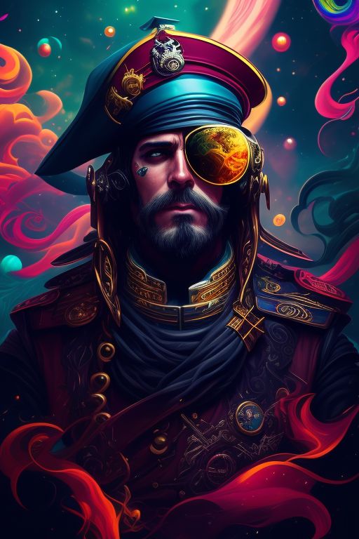 Pirate captain - Creative Digital Art - Digital Art, Fantasy