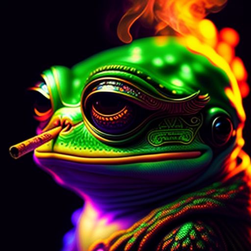 Changeo: Pepe The Frog Smoking A Joint