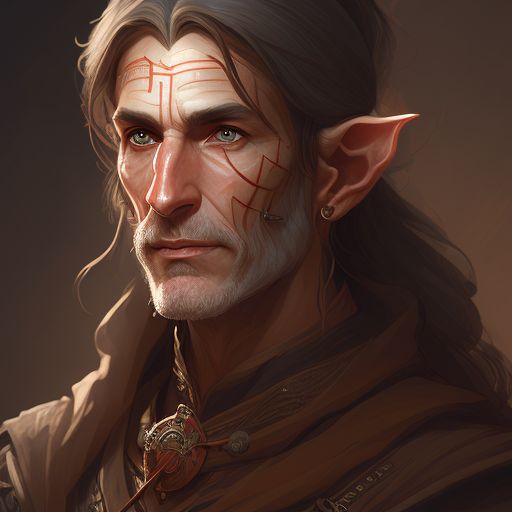 weary-deer821: an elven man doctor medicine seller Aereni Wood Elf red ...