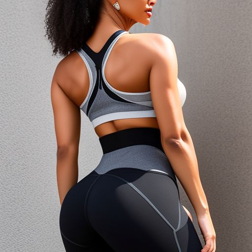 fickle-stork988: Create fitness woman with tight clothes with cameltoe  shorts