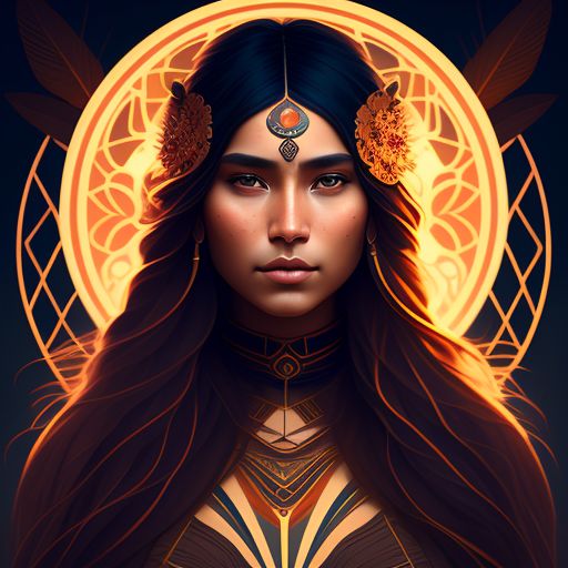 Enchantress: native american, woman, young adult, stunning, attractive ...