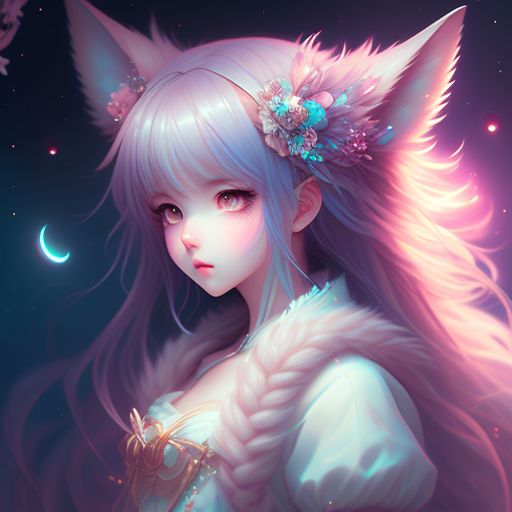 cute anime wolf girl