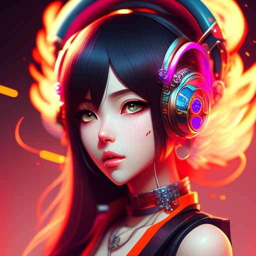 cheery-panda969: Anime character whit ear rings that plays whit fire