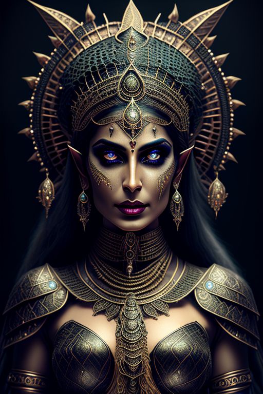 dreamrezzer: divine beautiful indian princess woman queen witch elf hag ...