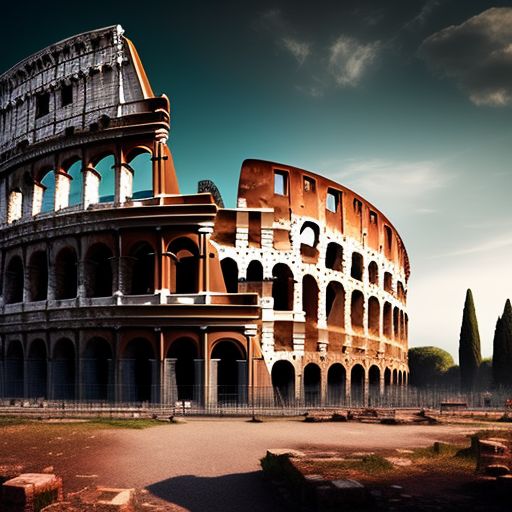 fullcoyote435 Create a digital painting of the historic Rome