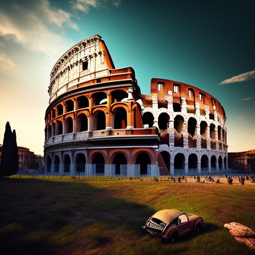 fullcoyote435 Create a digital painting of the historic Rome