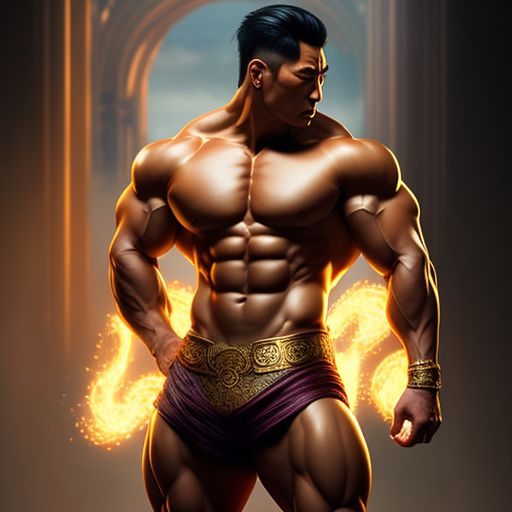 Premium AI Image  Muscular Japanese Anime Guy in Ancient Greek Style  Handsome Realistic Illustration