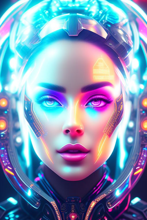 Cris: digital hologram goddess