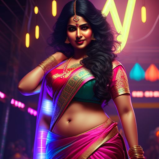 dopey-pelican78: Indian curvy mom oh saree without blouse in gym