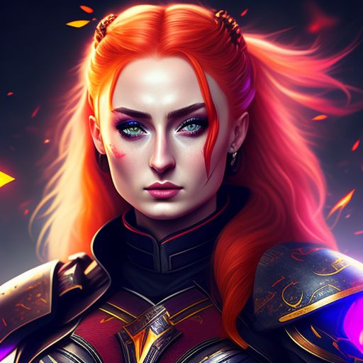 13tonynot31: Cleavage, Chibicon For Twitch Sophie Turner In Warrior 