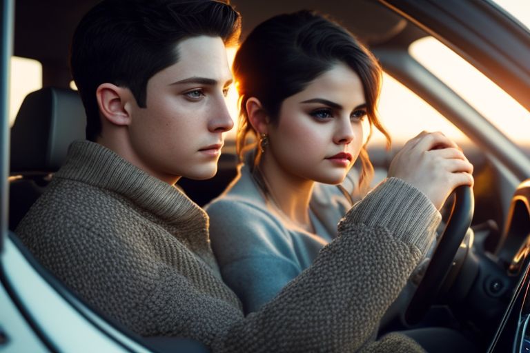 common-finch997: Logan Lerman and Selena Gomez love couple in a car ...