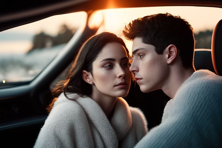 common-finch997: Logan Lerman and girlfriend love couple in a car road ...