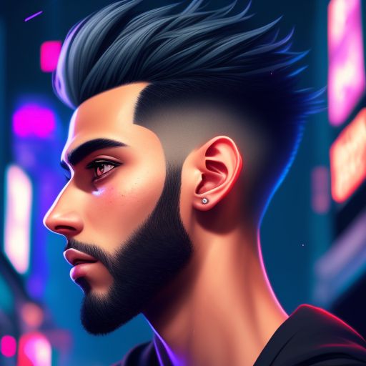 ArtStation - Anime Boy hairstyle