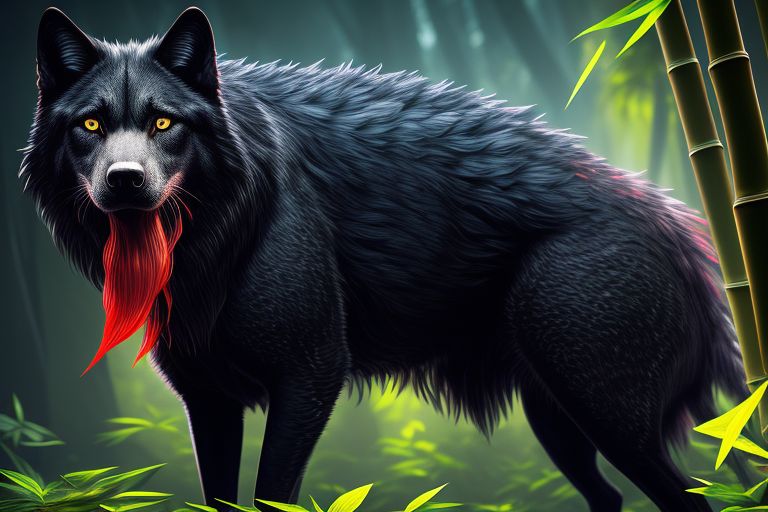 Black store wolf hybrid