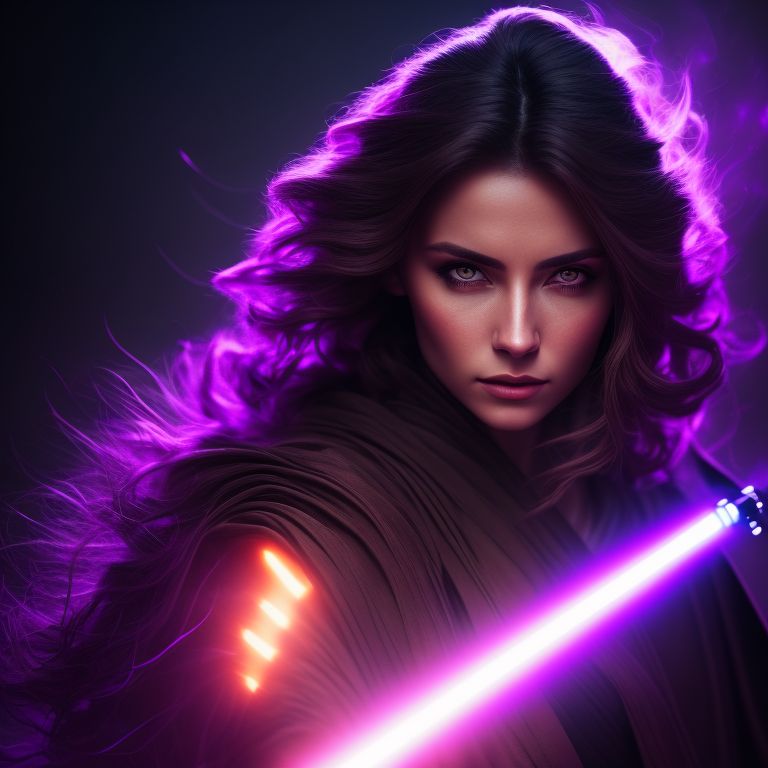 Jedi with best sale purple lightsaber