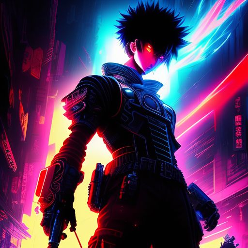 frost: Anime shadow person showing power