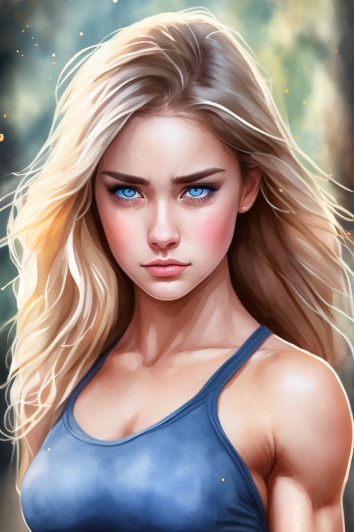 wildeel897 cute fbb muscle gym blonde girl super abs shorts female biceps growth flexing her