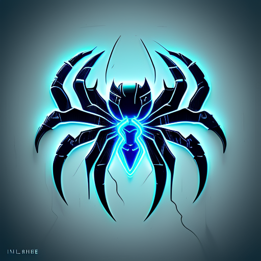 SilentKnight futuristic spider logo