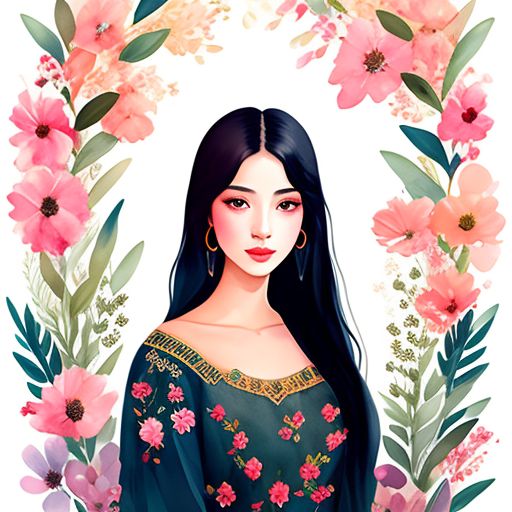 Rick_Mile Persephone with long straight black hair is beautiful and
