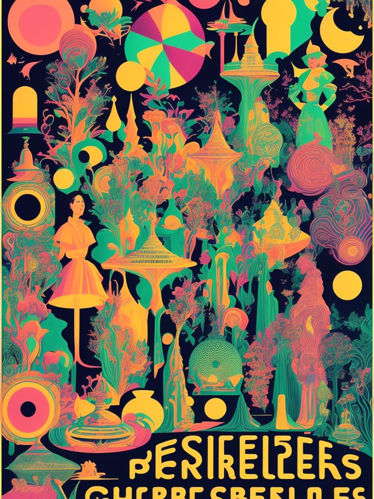 VARELA Psychedelic 60s Poster