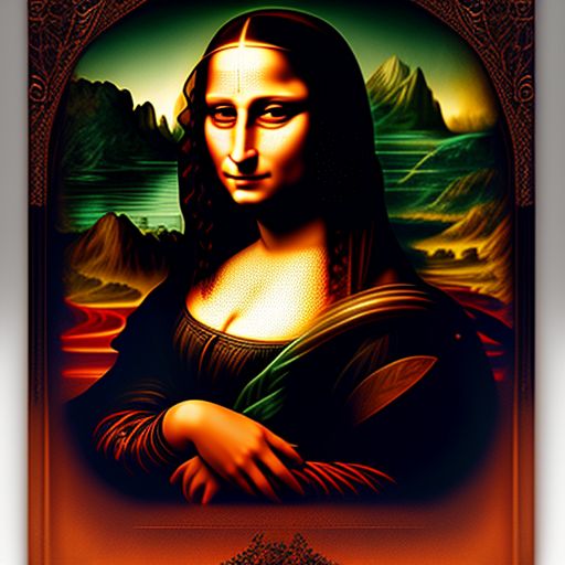 Monalisa !! Pop Art !! Monalisa in hippy style !! Painting